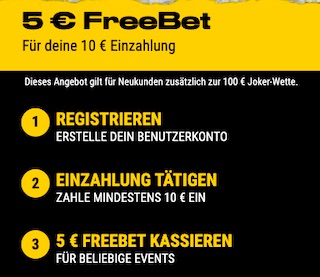 5€ FreeBet Bedingungen Bwin