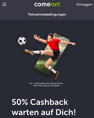 ComeOn Bundesliga Cashback