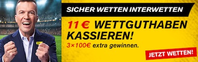 11 Euro Wettguthaben bei Interwetten