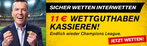 11 Euro Interwetten Champions League Start