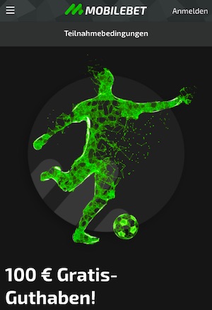 100€ Gratisguthaben Mobilebet
