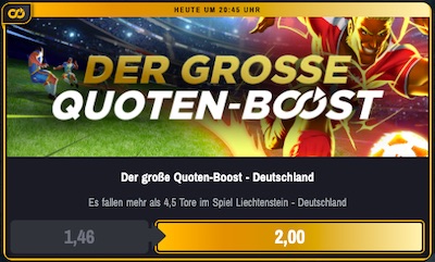 Winamax großer Quotenboost Deutschland