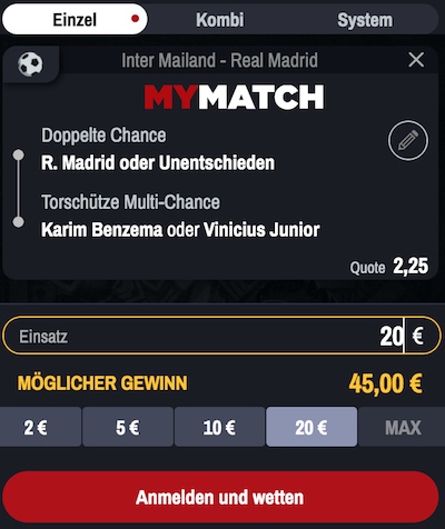 winamax quote real madrid