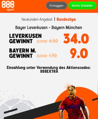 Leverkusen Bayern Quoten 888sport