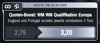 Winamax WM Quali Quoten Boost