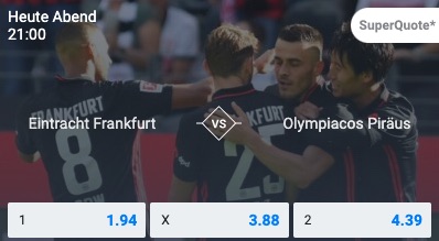 Frankfurt Olympiakos Quoten bei Betano