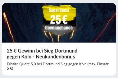 Dortmund Topquote vs Köln bei BildBet