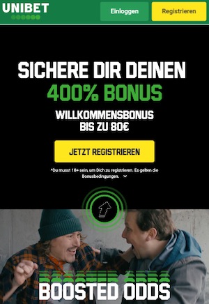 400% Bonus Unibet