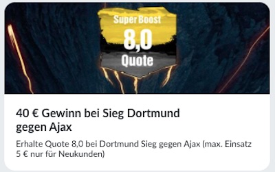 Bildbet Boost BVB Ajax