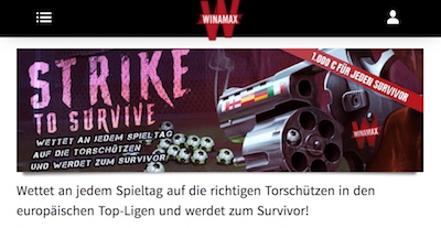 Winamax Strike to Survive 1000 euro