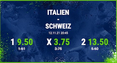 Bet at Home Italien gegen Schweiz Quotenboost
