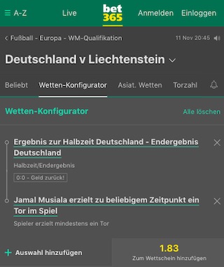 Bet365 Deutschland Liechtenstein Quoten