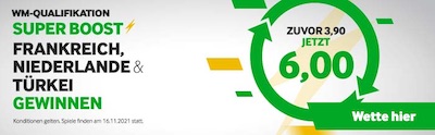 Betway Frankreich Niederlande Türkei Super Boost