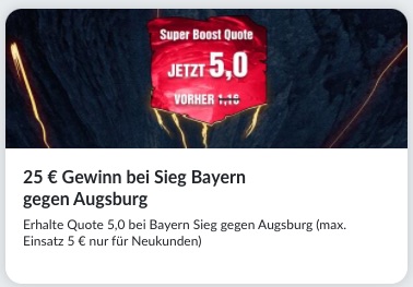 Bayern Super Boost BildBet