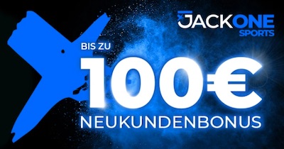 Jackone Neukundenbonus 100 Euro
