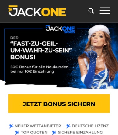 Jackone 50€ Bonus