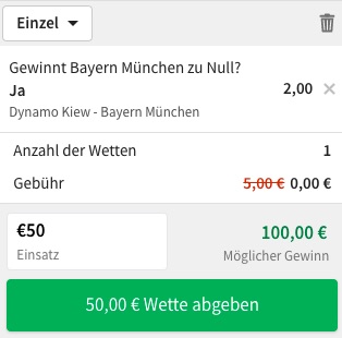 Tipico Bayern gewinnt zu Null