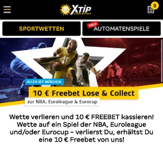 Basketball FreeBet bei Merkur Sports