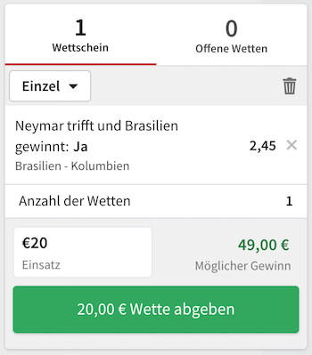 tipico brasilien - kolumbien tipp