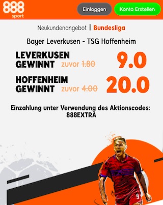 Leverkusen Hoffenheim Boost 888sport