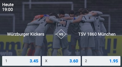 Würzburger Kickers - 1860 München Quoten