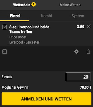 Liverpool Leicester Boost Bwin