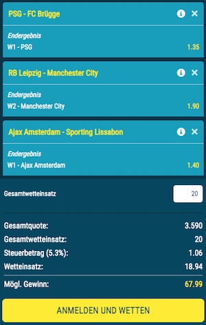 sportwetten de champions league koenigskombi