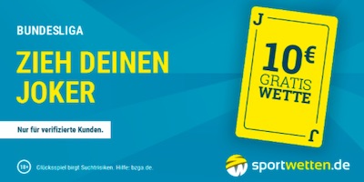 10 Euro Bundesliga Joker Sportwetten.de