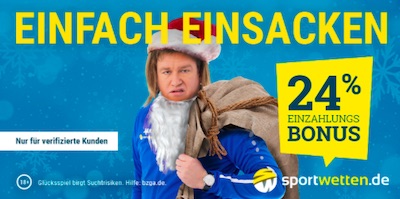 24% Sportwetten.de Xmas Bonus