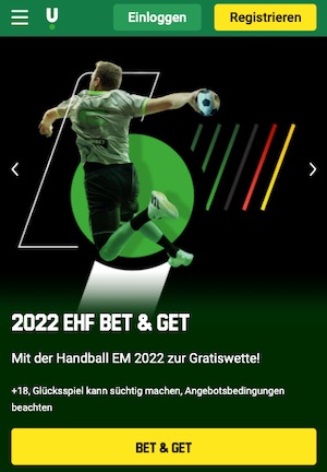 5€ Handball EM Gratiswette Unibet