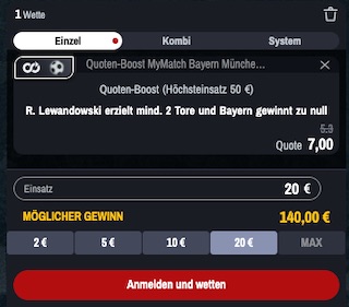 Lewandowski Winamax Quotenboost