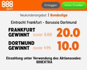 Frankfurt Dortmund 888sport Quoten