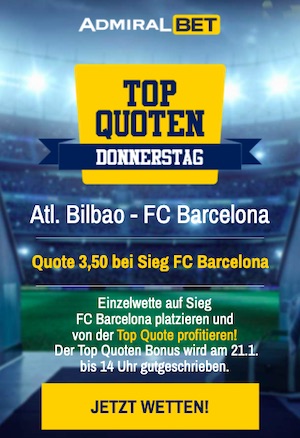 Bilbao Barca Topquote Admiralbet