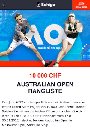 Australian Open Rangliste Bahigo