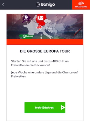 Die große Europa Tour Bahigo