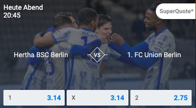 Hertha Union DFB Pokal Betano Quoten