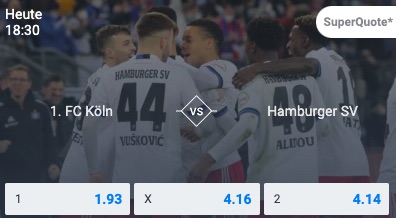 Köln HSV Quoten Betano