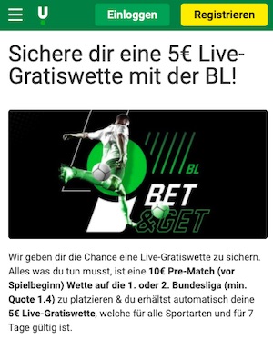 Bet Get Unibet Bundesliga 5. Euro