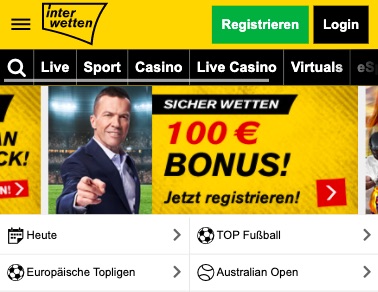 Interwetten Startseite