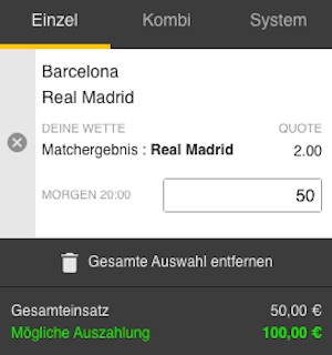 Barca Real Tipp Jackone