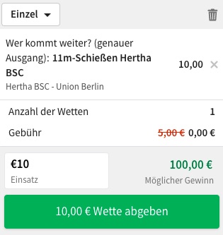 Tipico Hertha Union Quoten