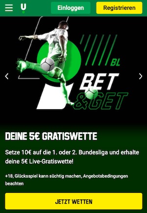 Unibet Bundesliga 5 Euro Gratis