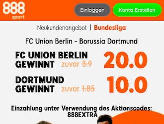 Union Berlin Dortmund Quoten 888sport
