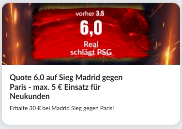 PSG Real Super Boost BildBet