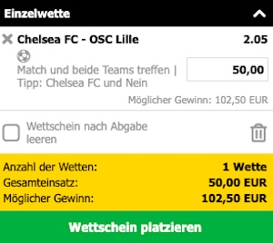 Chelsea Lille Quoten Interwetten