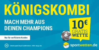 Champions League Königskombi Sportwetten.de