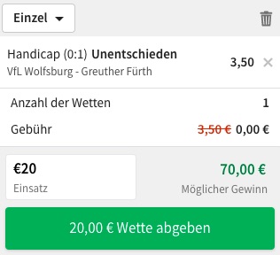 Tipico Wolfsburg Greuther Fürth Tipp