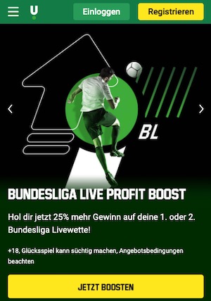 Bundesliga Profit Boost Unibet