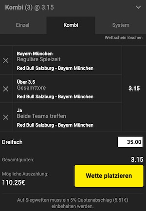 Salzburg Bayern Quoten Tipp Unibet