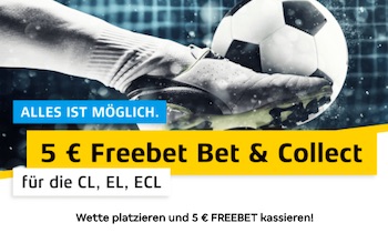 5€ Champions League FreeBEt Merkur Sports